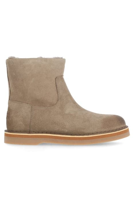 SHS1202 ANKLE BOOT SUEDE WITH WOOL TAUPE by Shabbies Amsterdam