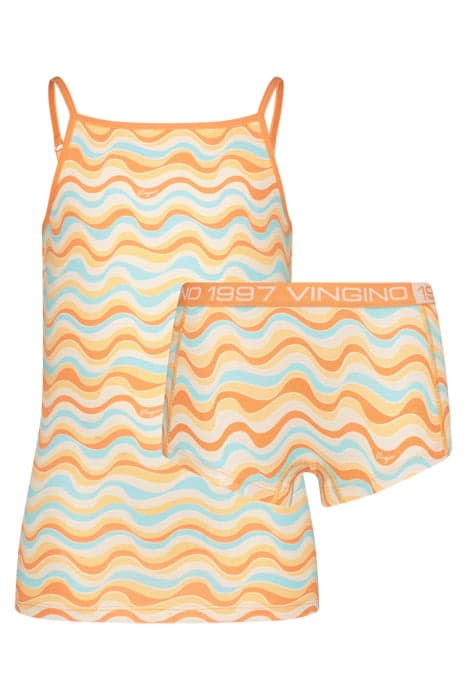 G-SO24-1 ZIGZAG SINGLET SET LIGHT NEON ORANGE by Vingino