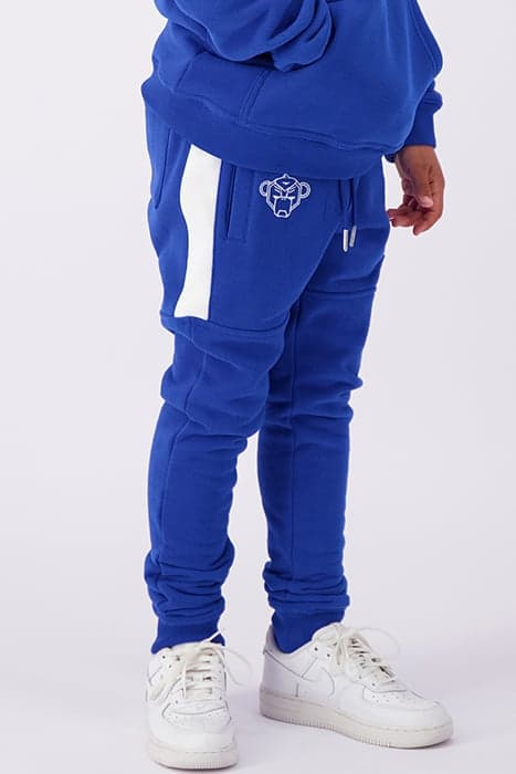 JR STRIPE SWEATPANTS BLUE by Black Bananas