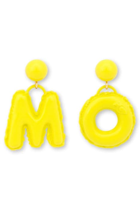 INFLATABLE LETTERS EARRINGS LIME by Moschino