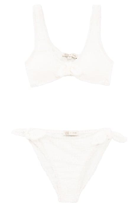 GIRLS’ WHITE LINED CROCHET BIKINI by IKKS