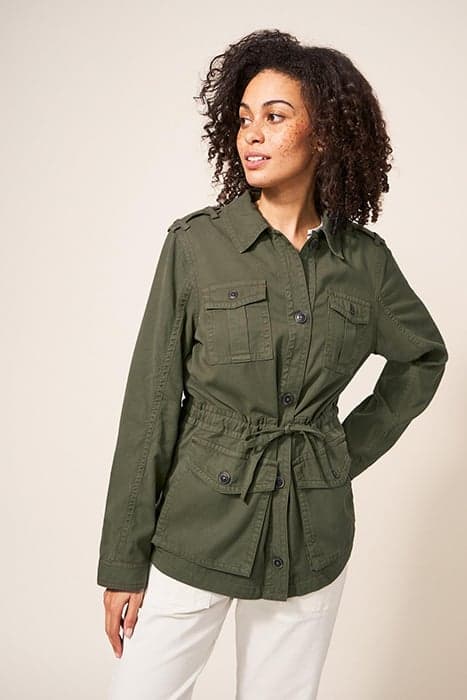 SADIE JACKET KHAKI GREEN by White Stuff