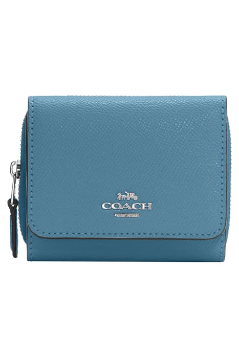 CROSSGRAIN SMALL TRIFOLD WALLET PACIFIC BLUE by Coach