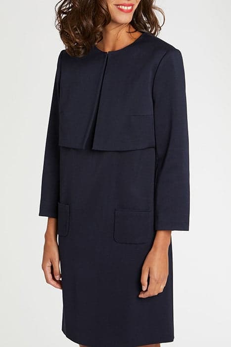 JACKET OTTOMAN STRETCH NAVY by Paule Ka