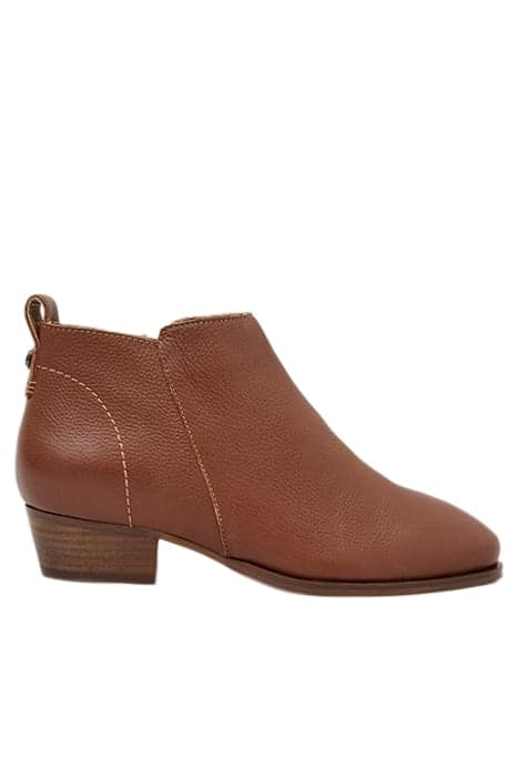 WILLOW LEATHER ANKLE BOOT DARK TAN by White Stuff