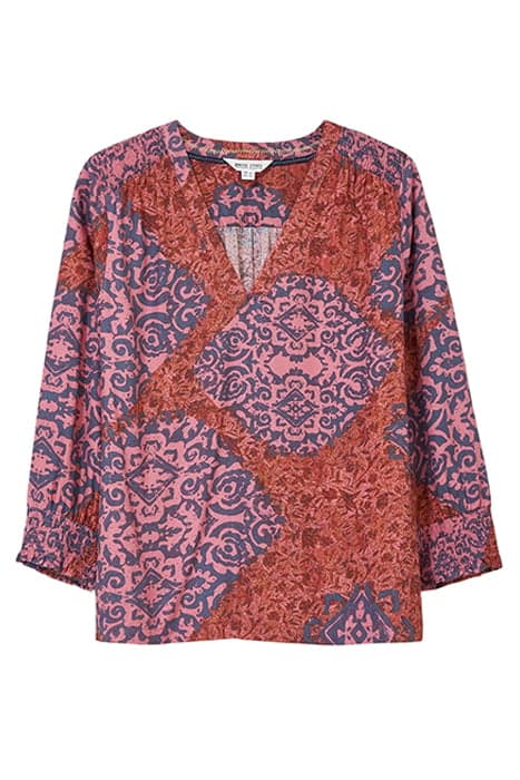 ELISA ECO VERO TOP RED MULTI by White Stuff