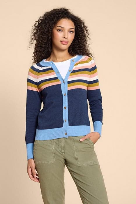 LULU CARDI NAVY MULTI by White Stuff