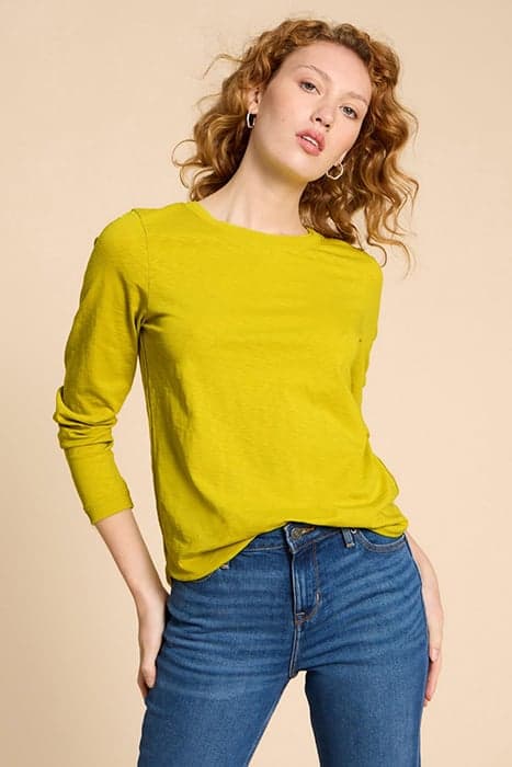 CLARA LS TEE DEEP YELLOW by White Stuff