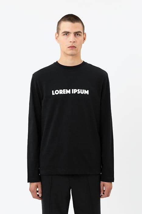 LOREM IPSUM LONG SLEEVE BLACK by Axel Arigato