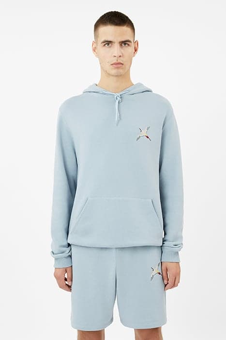 SINGLE BEE BIRD HOODIE PALE BLUE by Axel Arigato