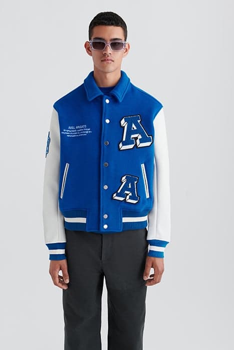 ILLUSION VARSITY JACKET KLEIN BLUE by Axel Arigato