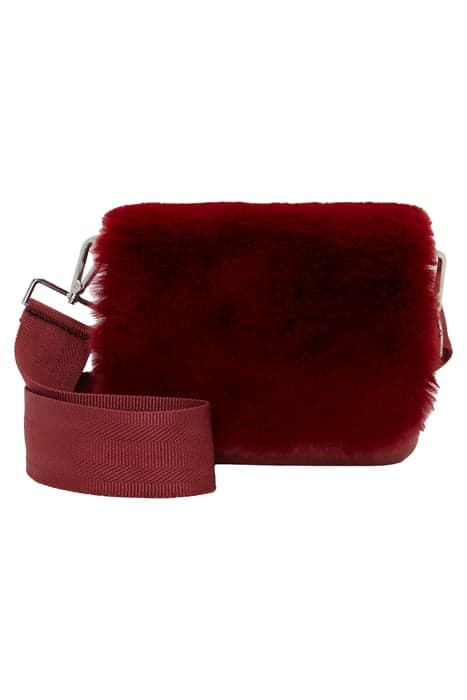 OPOCKET COMPOSED FLAP BAG FIBER LAPIN REX BORDEAUX by O bag