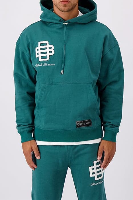 MONO LUX HOODIE PETROL GREEN by Black Bananas