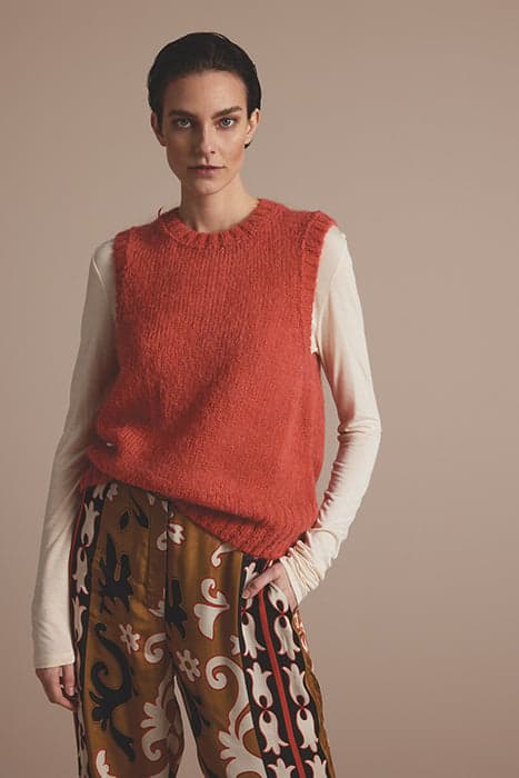 SPENCER MOHAIR BLEND KNIT ROUGE by Summum Woman