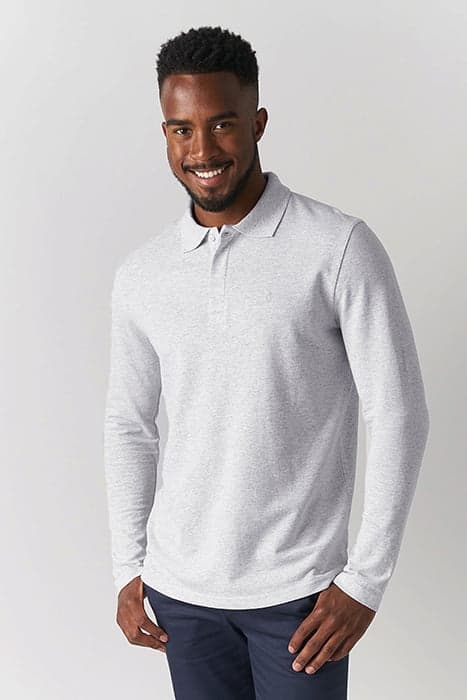 LONG SLEEVE POLO GREY SLIM FIT by LABFRESH