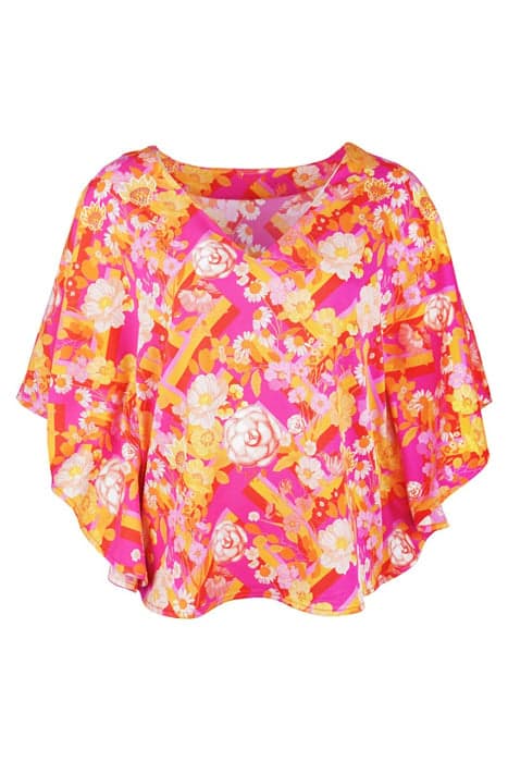 BLOUSE TORTOLI FLORAL ORANGE FUCHSIA ORANGE FUCHSIA by Mucho Gusto