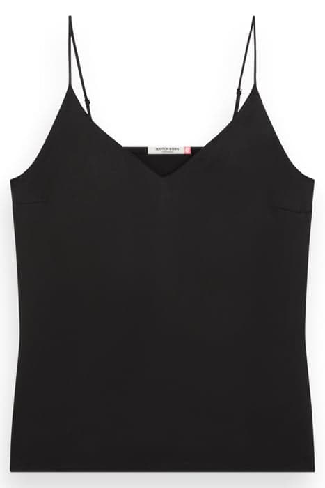 CAMISOLE WOVEN FRONT JERSEY BACK BLACK by Scotch & Soda