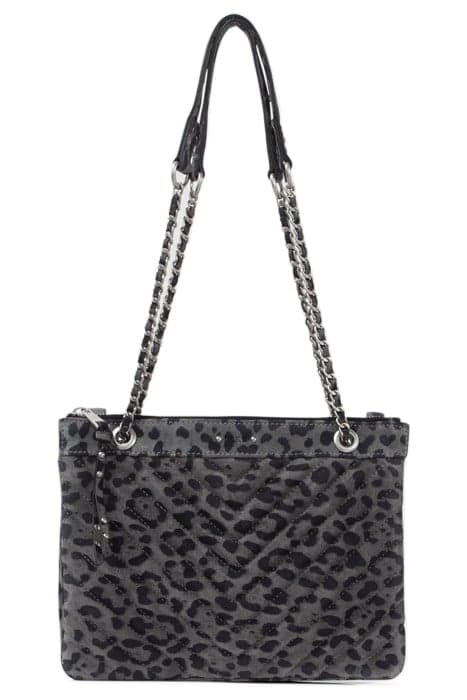 GREY LEOPARD 1440 REPORTER CLUTCH BAG by IKKS