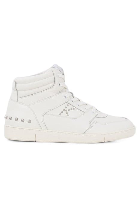 WHITE LEATHER TRAINERS WITH STUD DETAILS by IKKS