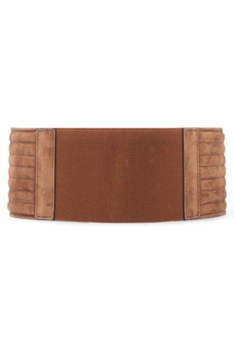 BEIGE SUEDE WIDE DRESS BELT by IKKS