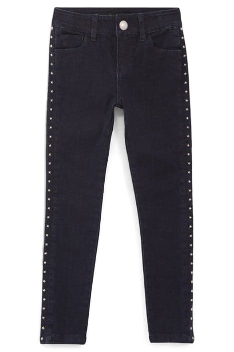 GIRLS’ RAW WATERLESS SKINNY JEANS WITH STUDDED STARS by IKKS