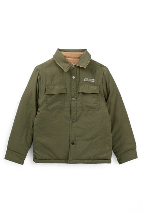 BOYS’ KHAKI AND CAMEL CORDUROY REVERSIBLE JACKET by IKKS