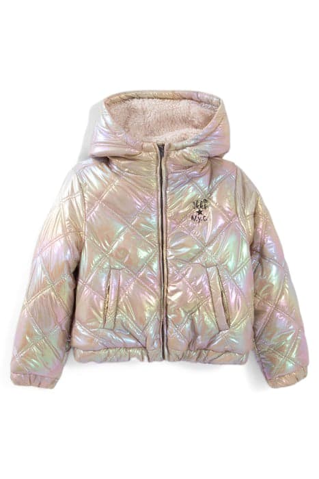 GIRLS’ IRIDESCENT BEIGE QUILTED PADDED JACKET by IKKS