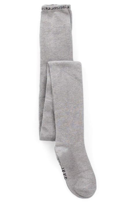 GIRLS’ GLITTERY SILVER KNIT TIGHTS by IKKS