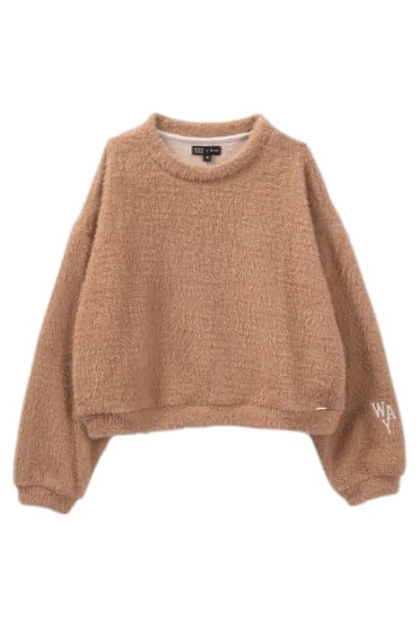 GIRLS’ BEIGE FLUFFY KNIT SWEATSHIRT by IKKS