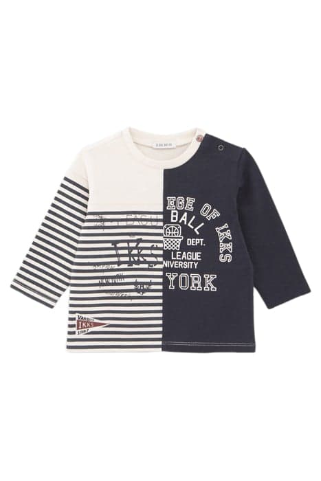 BABY BOYS' DOUBLE MOTIF SAILOR STRIPE T-SHIRT by IKKS