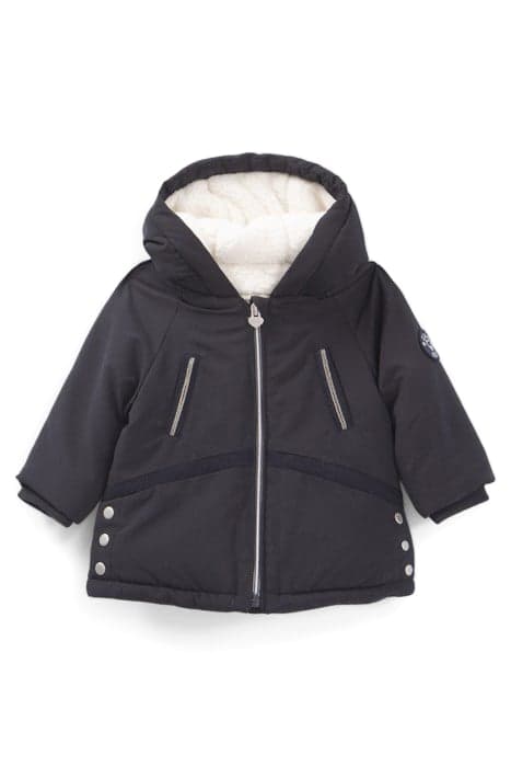 BABY GIRLS’ NAVY FUR-LINED HOODED PARKA by IKKS