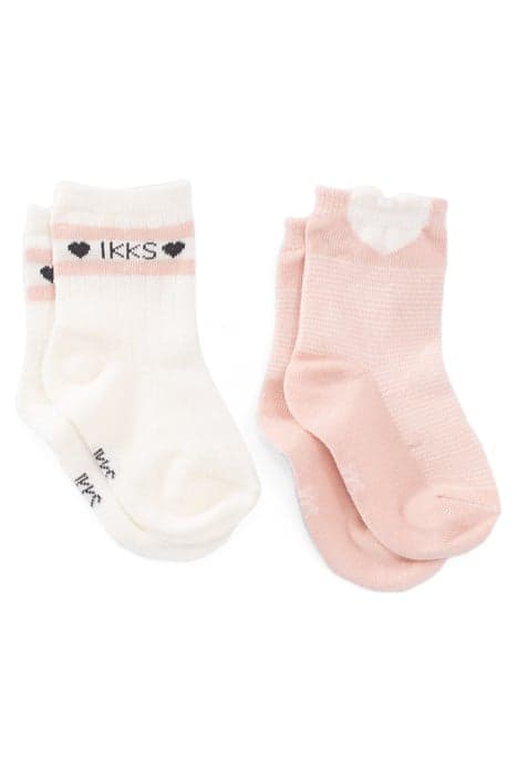 BABY GIRLS’ ECRU/PINK SOCKS by IKKS