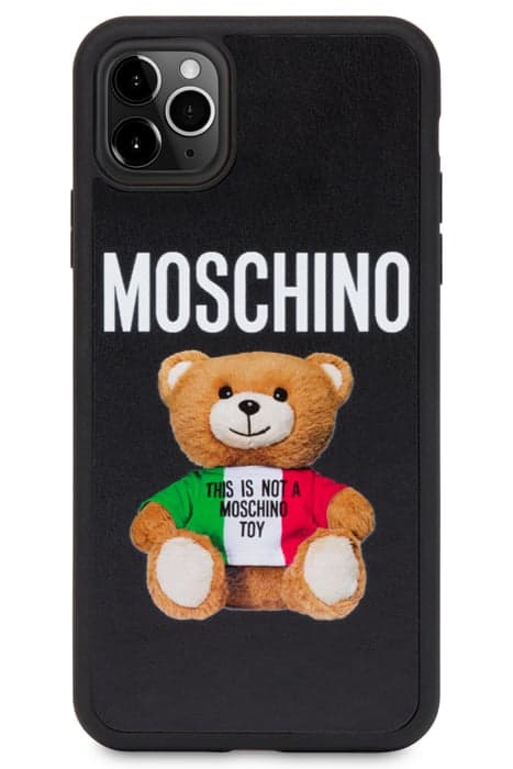 IPHONE XI PRO ITALIAN TEDDY BEAR COVER BLACK by Moschino