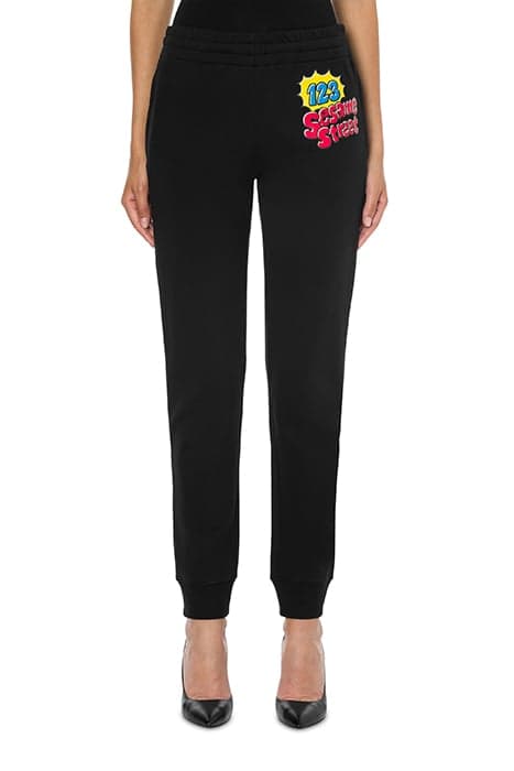 MOSCHINO MOSCHINO SESAME STREET© FLEECE JOGGERS BLACK by Moschino