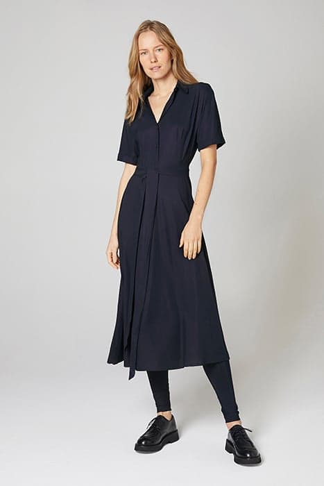 WAISTED SHIRT DRESS BLACK by TRVL DRSS