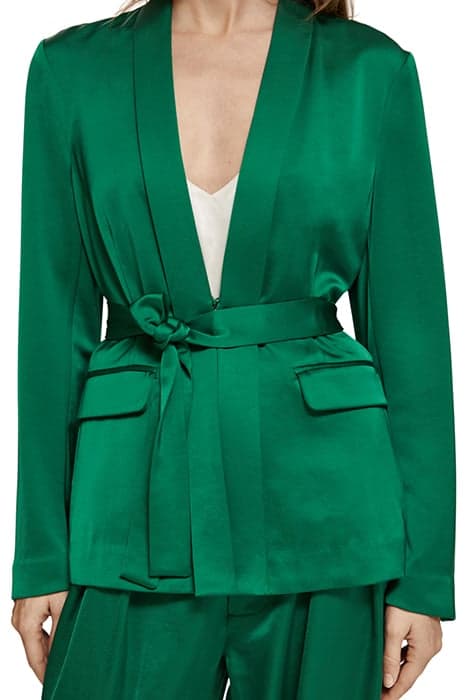 BELTED SATIN SINGLE BREASTED BLAZER PINE TREE by Scotch & Soda