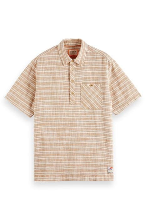 HORIZONTAL COTTON LINEN STRIPE SAND STRIPE by Scotch & Soda