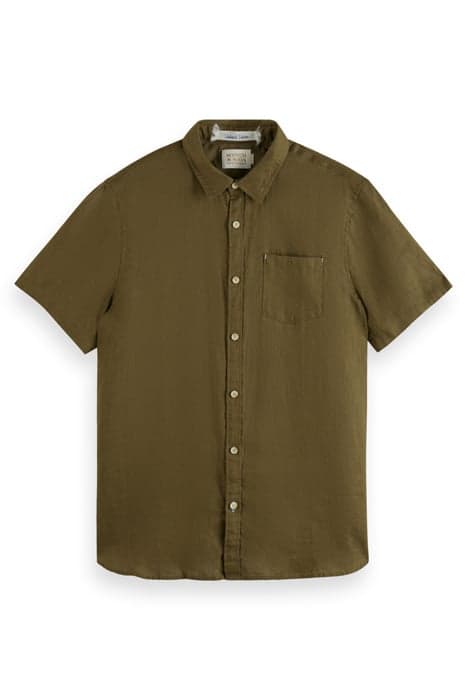 SHORT SLEEVE LINEN SHIRT ALGAE by Scotch & Soda