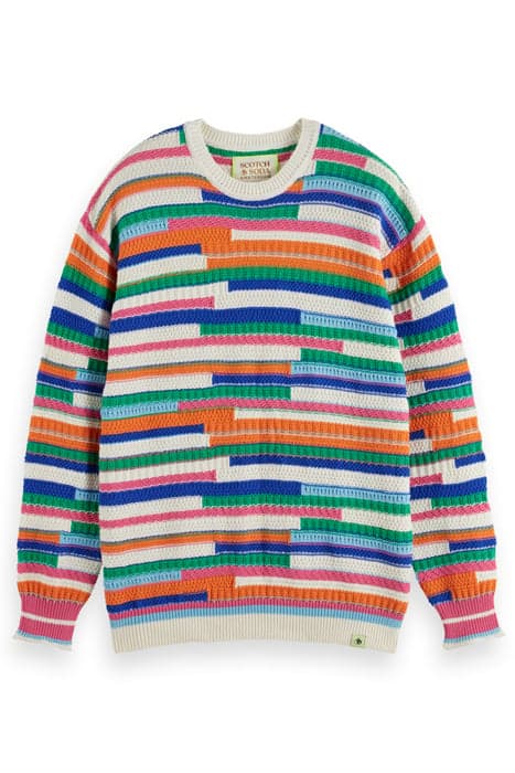 MULTICOLOR STRIPED PULLOVER MULTI STRIPE by Scotch & Soda