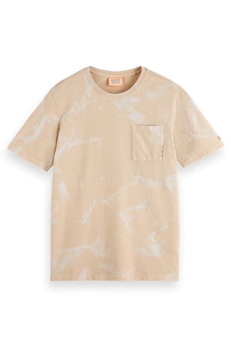 WASHED POCKET T-SHIRT PEBBLE by Scotch & Soda