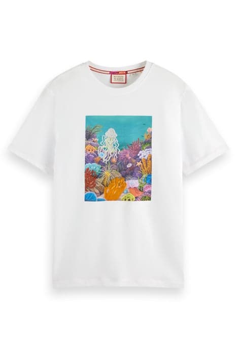 FRONT ARTWORK T-SHIRT WHITE by Scotch & Soda