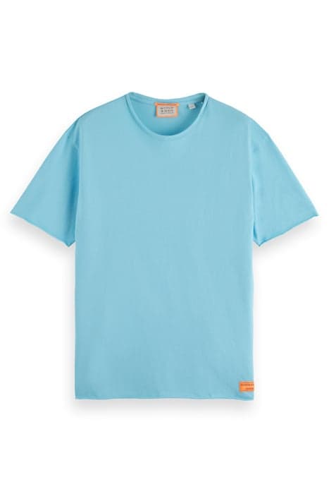 RAW EDGE T-SHIRT WASHED NEON BLUE by Scotch & Soda