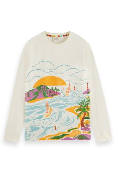 LANDSCAPE ARTWORK LS T-SHIRT SHELL by Scotch & Soda