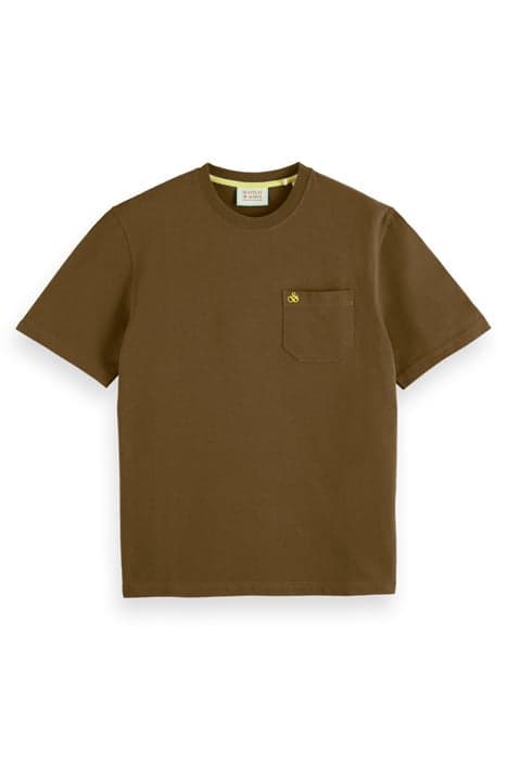 CHEST POCKET JERSEY T-SHIRT ALGAE by Scotch & Soda