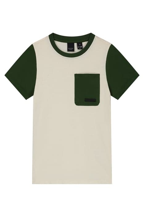 COLORBLOCK TSHIRT HUNTER GREEN by NIK & NIK