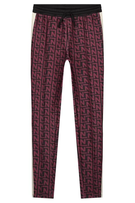 LOGO ALLOVER TRACKPANTS WINE by NIK & NIK