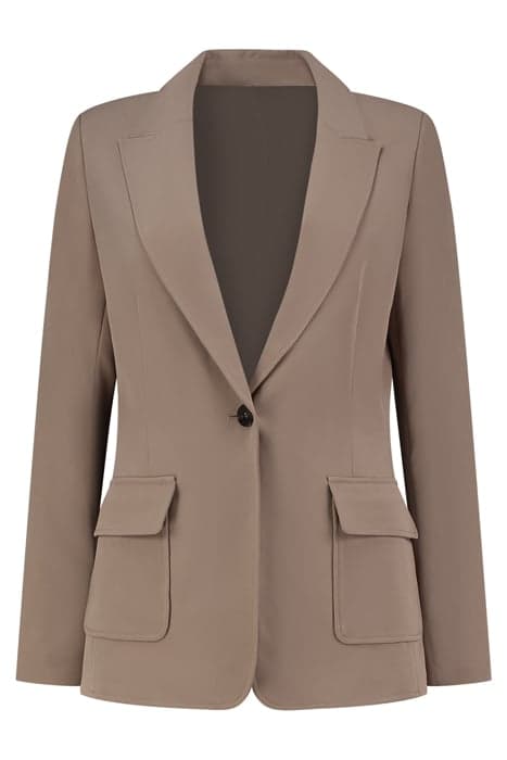 NOKI FITTED BLAZER TAUPE by Fifth House