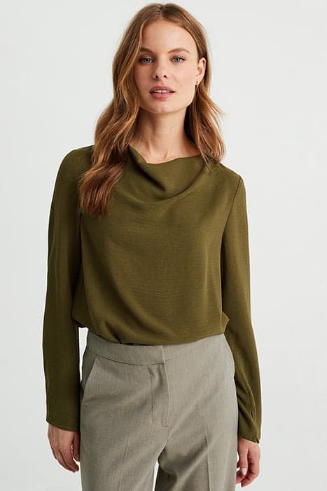 BLOUSE DARK GREEN by WE Fashion