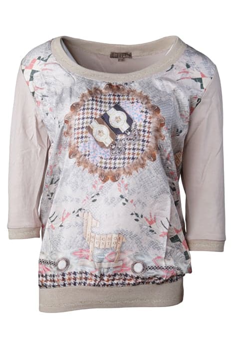 T-SHIRT BORDO BEIGE by Mucho Gusto