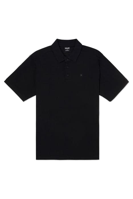 H2O DRI ACE SLUB POLO SHORT SLEEVE BLACK by Hurley